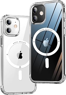 ONES for iPhone 12 mini Case Clear, Compatible with MagSafe, Military Grade Drop Protection, Scratch-Resistant, Shockproof Slim Magnetic Phone Case for iPhone 12 mini, Transparent