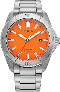 Citizen Brycen Sport Eco-Drive Men's Casual Watch Silverton Super Titan Case 3 Hands Date