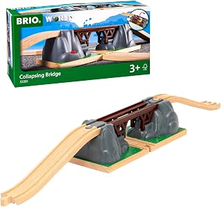 BRIO World Collapsing Bridge for Kids Age 3 Years Up - Compatible With All BRIO Railway Train Sets and Accessories