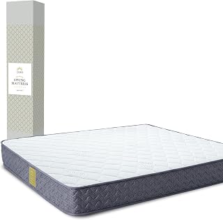 GOKUMIN Queen Mattress, Premium Spring Mattress, Firm, High Resilience, Body Pressure Dispersion, White
