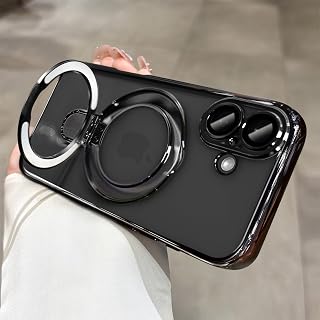 LXK Magnetic Stand for iPhone 17 Case 6.3" Clear Slim [Fit for MagSafe]