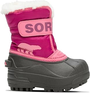 SOREL Toddler Snowcommander Boot, Tropical Pink/Deep Blush, 4 Toddler