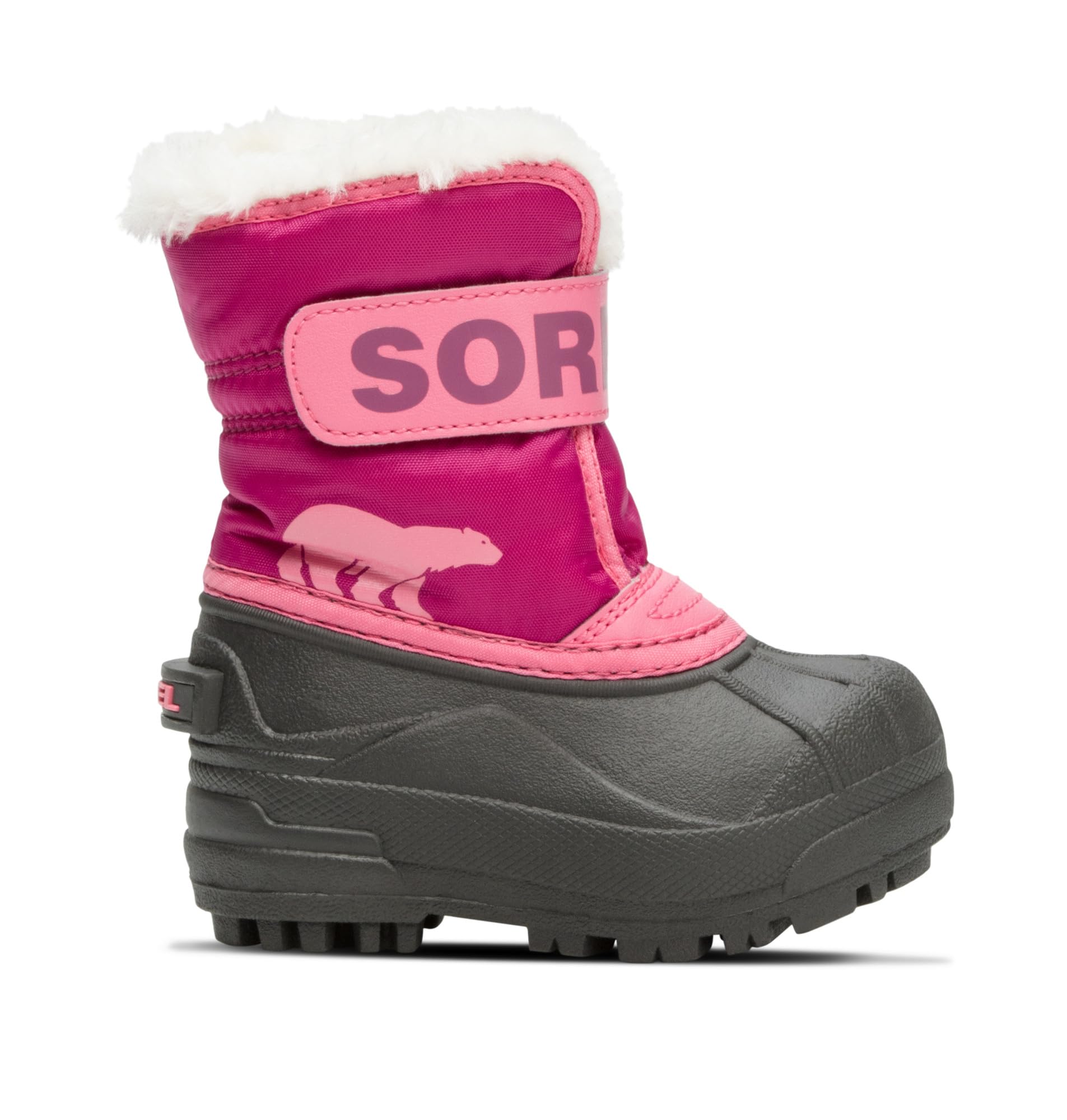SOREL Toddler Snowcommander Boot, Tropical Pink/Deep Blush, 4 Toddler