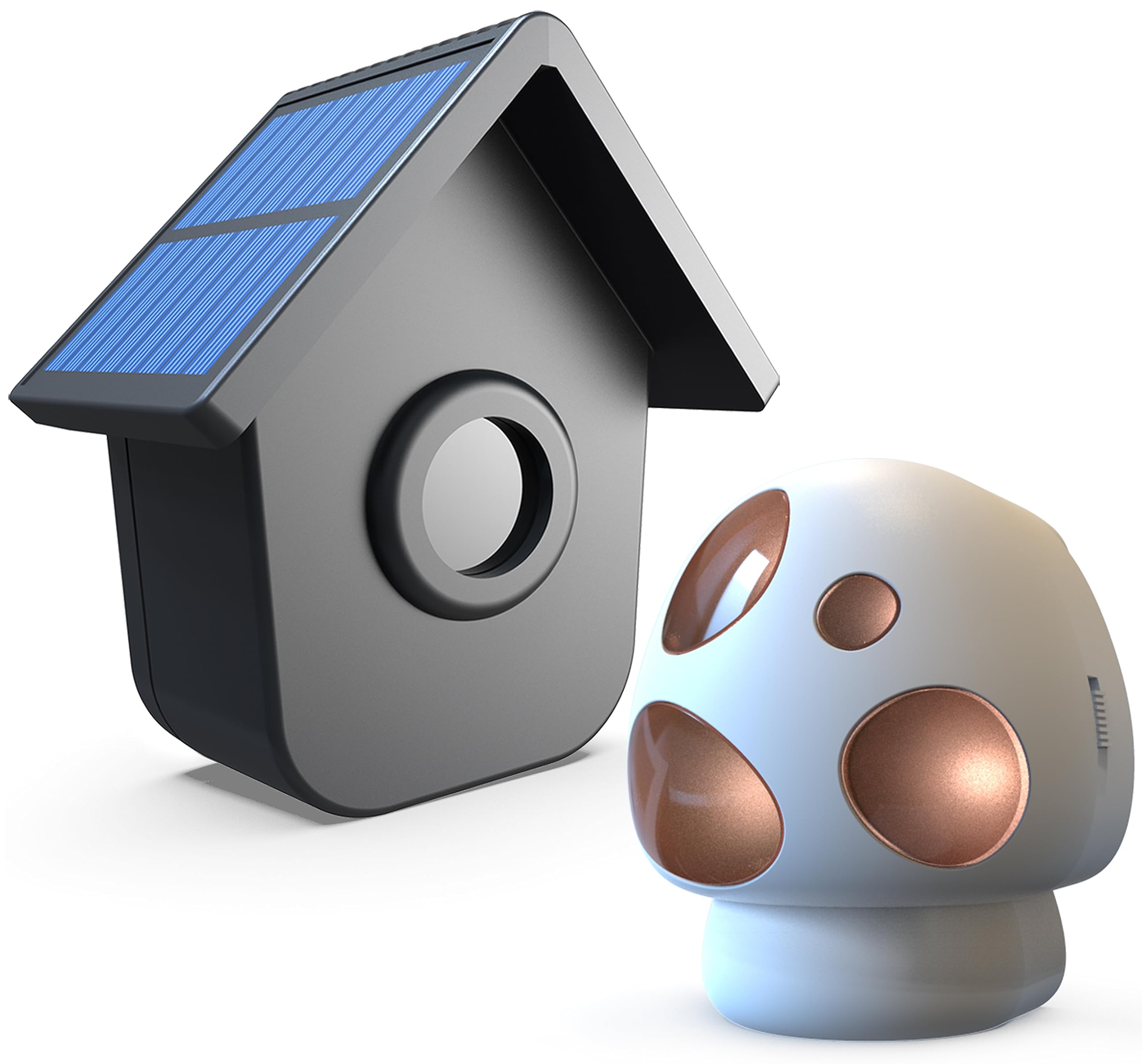 HTZSAFE Solar Driveway Alarm 1/2 Mile Long Range - 1 Receiver + 1 Sensor | Outdo