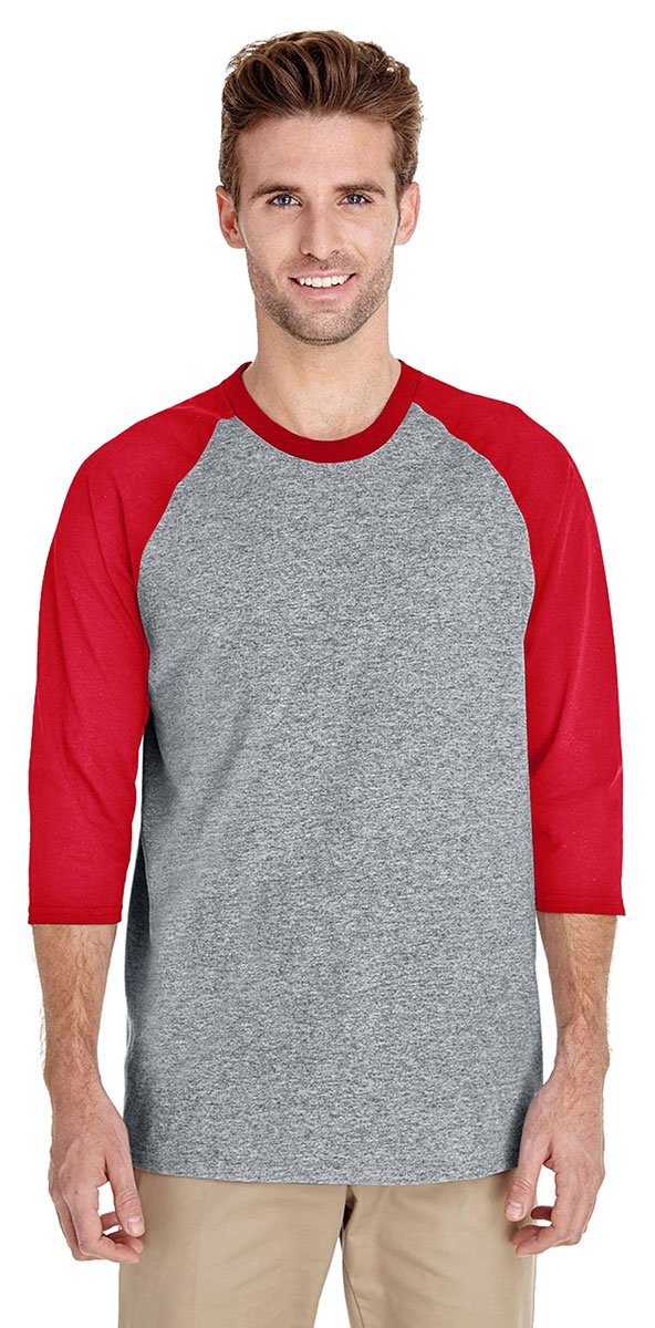 Gildan mens Heavy Cotton ¾-Sleeve Raglan (G570)
