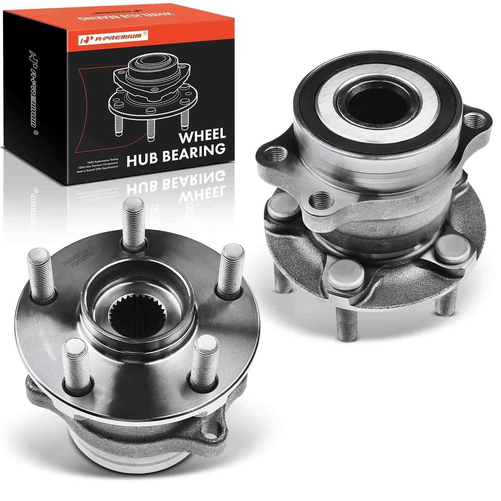 A-Premium 2 x Rear Wheel Bearing and Hub Assembly with 5-Lug | Compatible with S