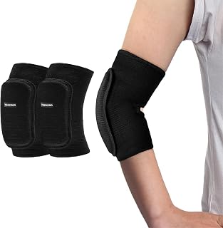 YEEKORO Kids Elbow Pads, Breathable Elbow Protector for Boys Girls | Kids Crashproof Compression Sleeve for Skiing, Skating, Volleyball, Cycling Sports Safety Gear