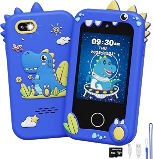 UCIDCI Kids Smart Phone Toys for Girls Ages 3-7 with Dual Camera - Phone Toy with Learning Games, Travel Gift with MP3 Music Player for Christmas Birthday Gifts for 3 4 5 6 7 Year Old Boys