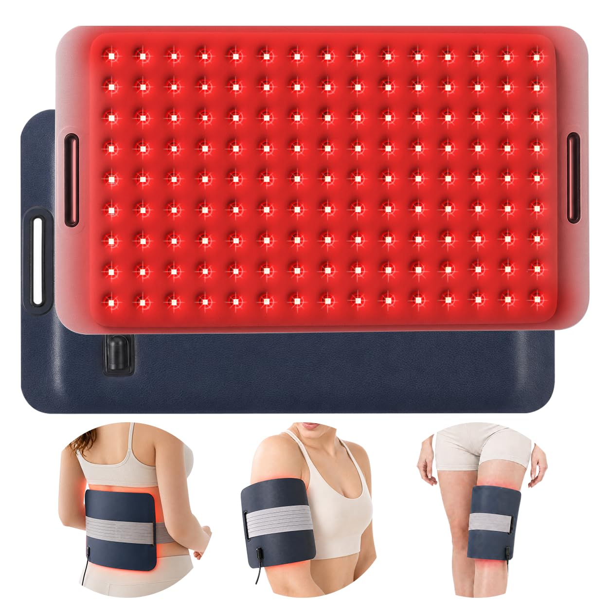 Red Light Mat Belt for Body, Ultra-Comfortable 17.32" x 9.8" Wrap with 135 Tripl