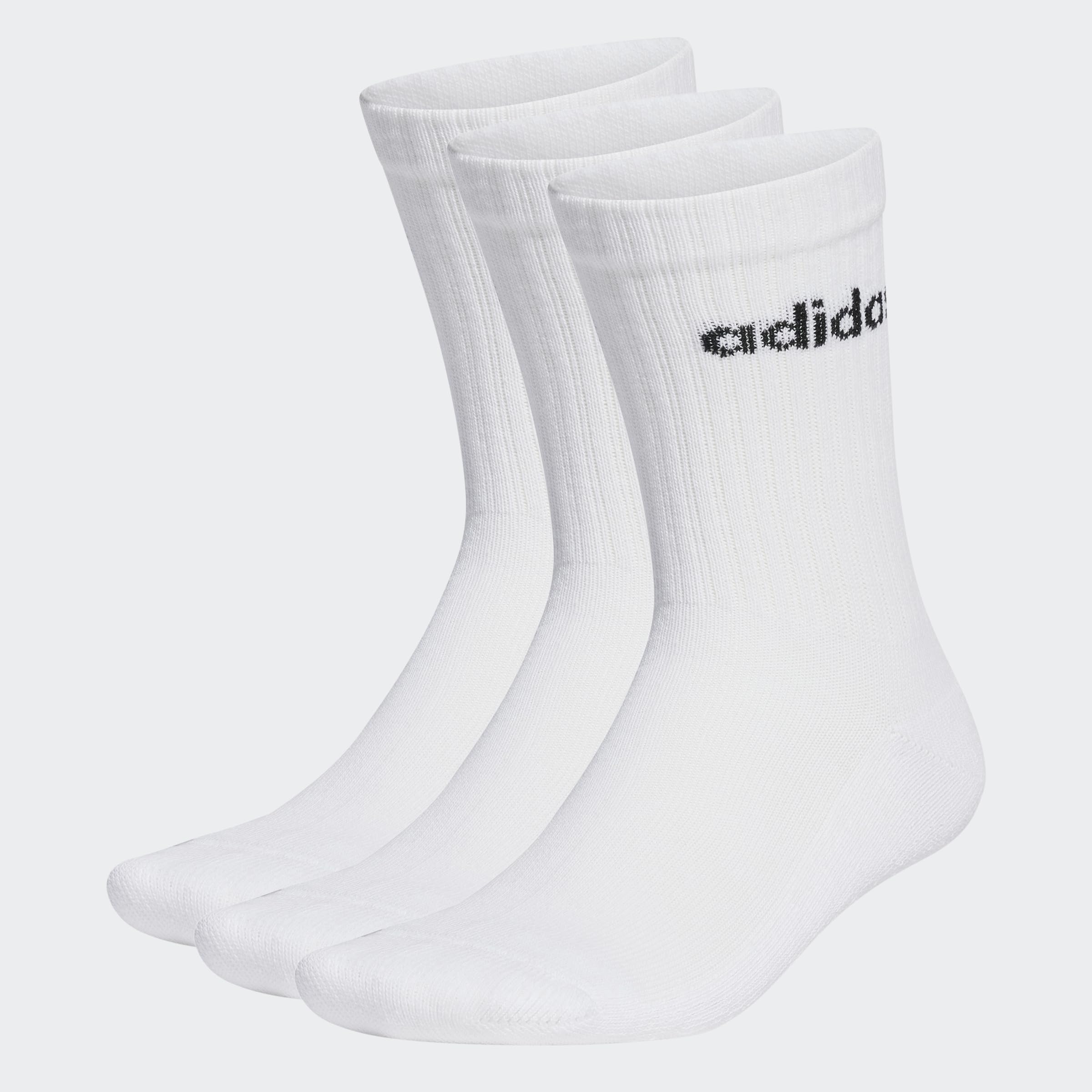 adidas Linear Crew Cushioned Socks 3 Pairs Socks Unisex