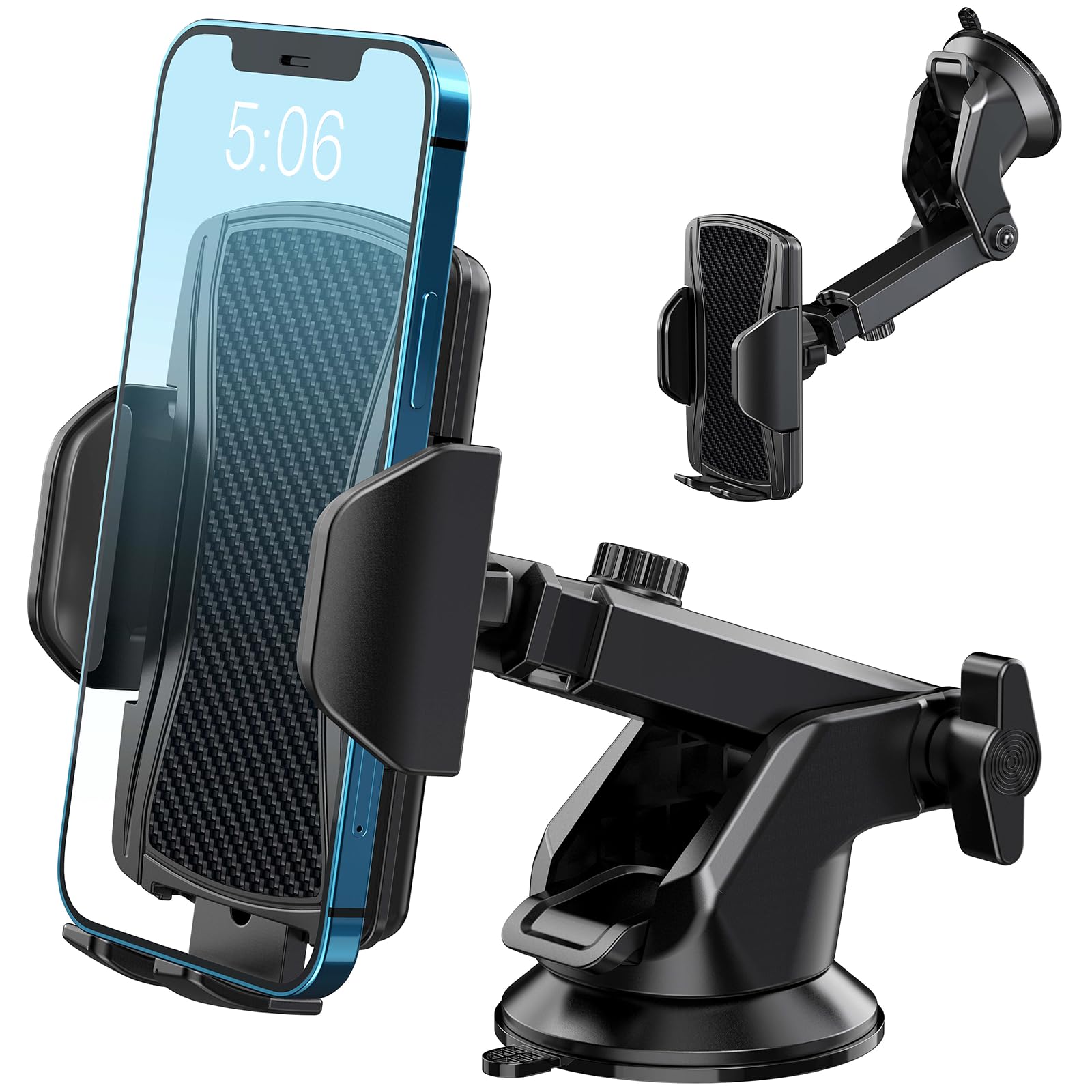 Hoppac Car Phone Holder, Ultra Strong Suction Mobile Phone Holder for Dashboard 