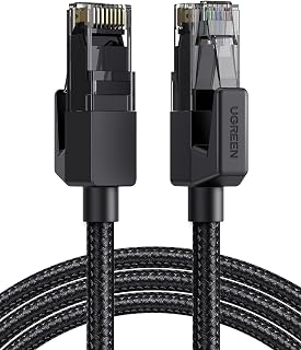 UGREEN Ethernet Cable 1M, High-Speed Gigabit Cat 6 Network Cable Braided | POE 5000Mbps 250Mhz/s Internet Cable RJ45 LAN Patch Cord Compatible with Router, Modem, Smart TV, PC & Laptop, Switch