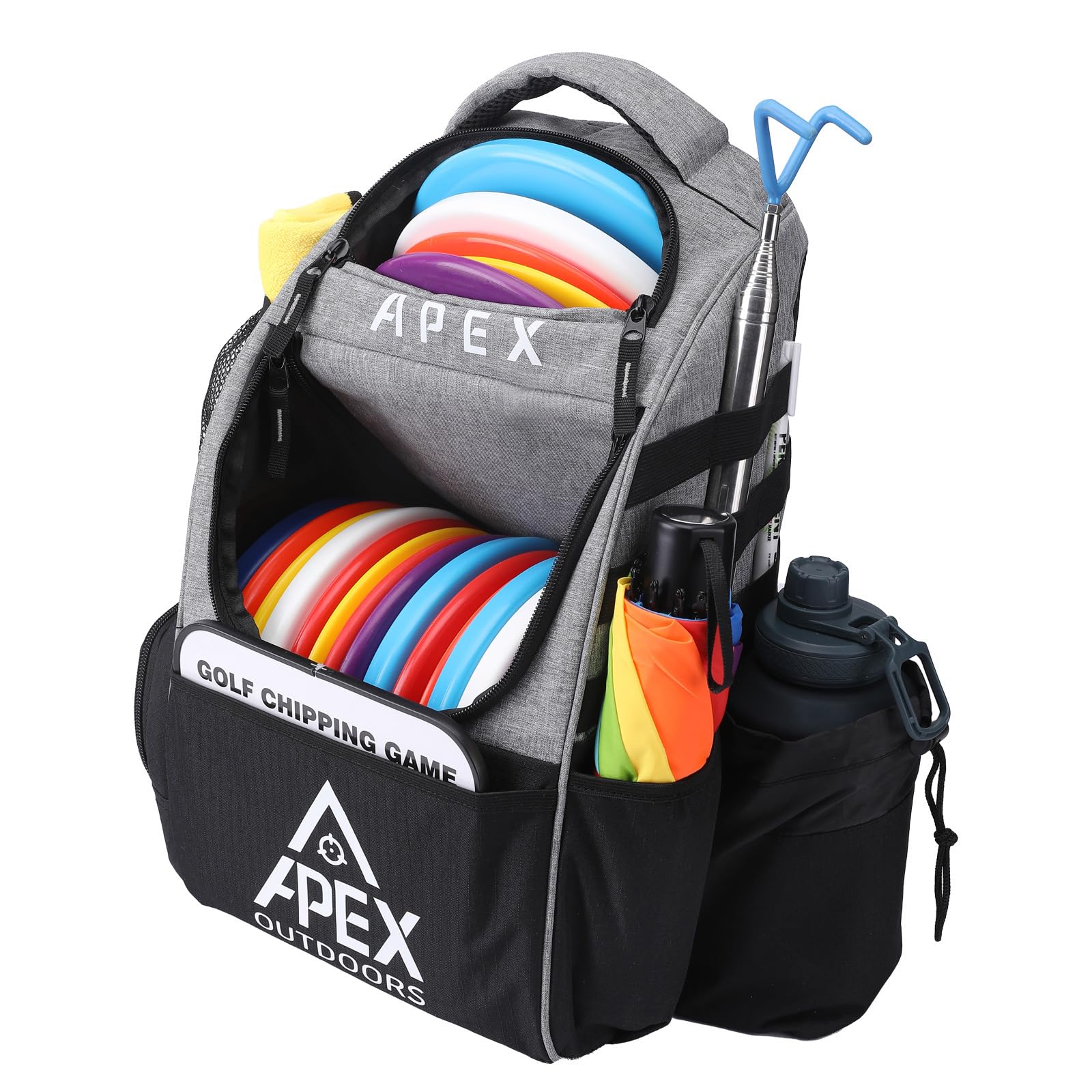 Disc Golf Bag, Large Disc Golf Backpack Holds Over 21 Discs, Durable & Lightweig