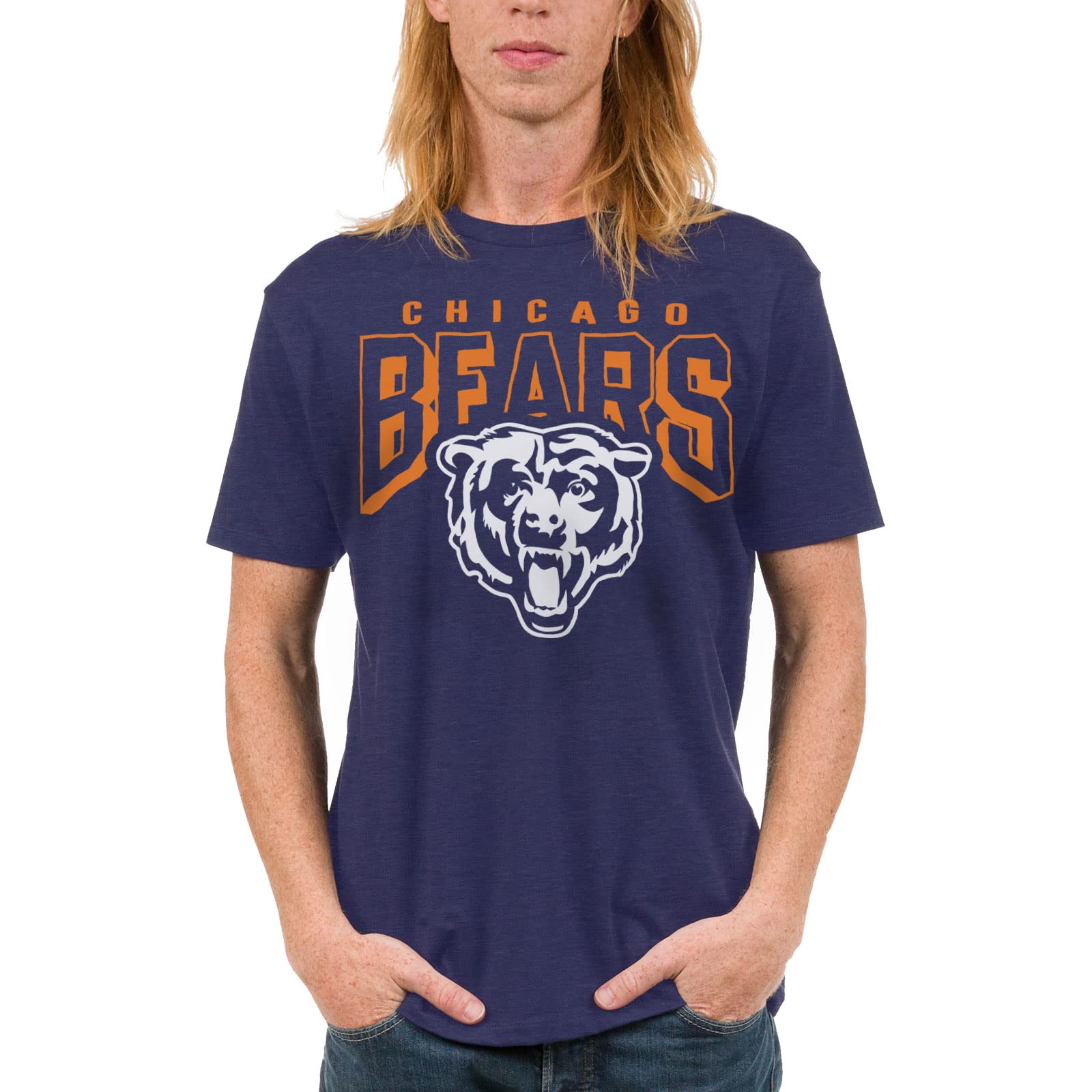 Junk Food Clothing x NFL - Bold Logo - Short Sleeve Fan Shirt for Men and Women 