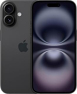 Apple iPhone 16, 128GB, Black - Unlocked (Renewed)