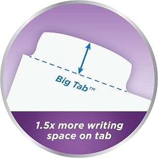 Avery Big Tab Write and Erase Dividers, 8 Tabs/1 Set, Durable Reinforced Holes, (23181)