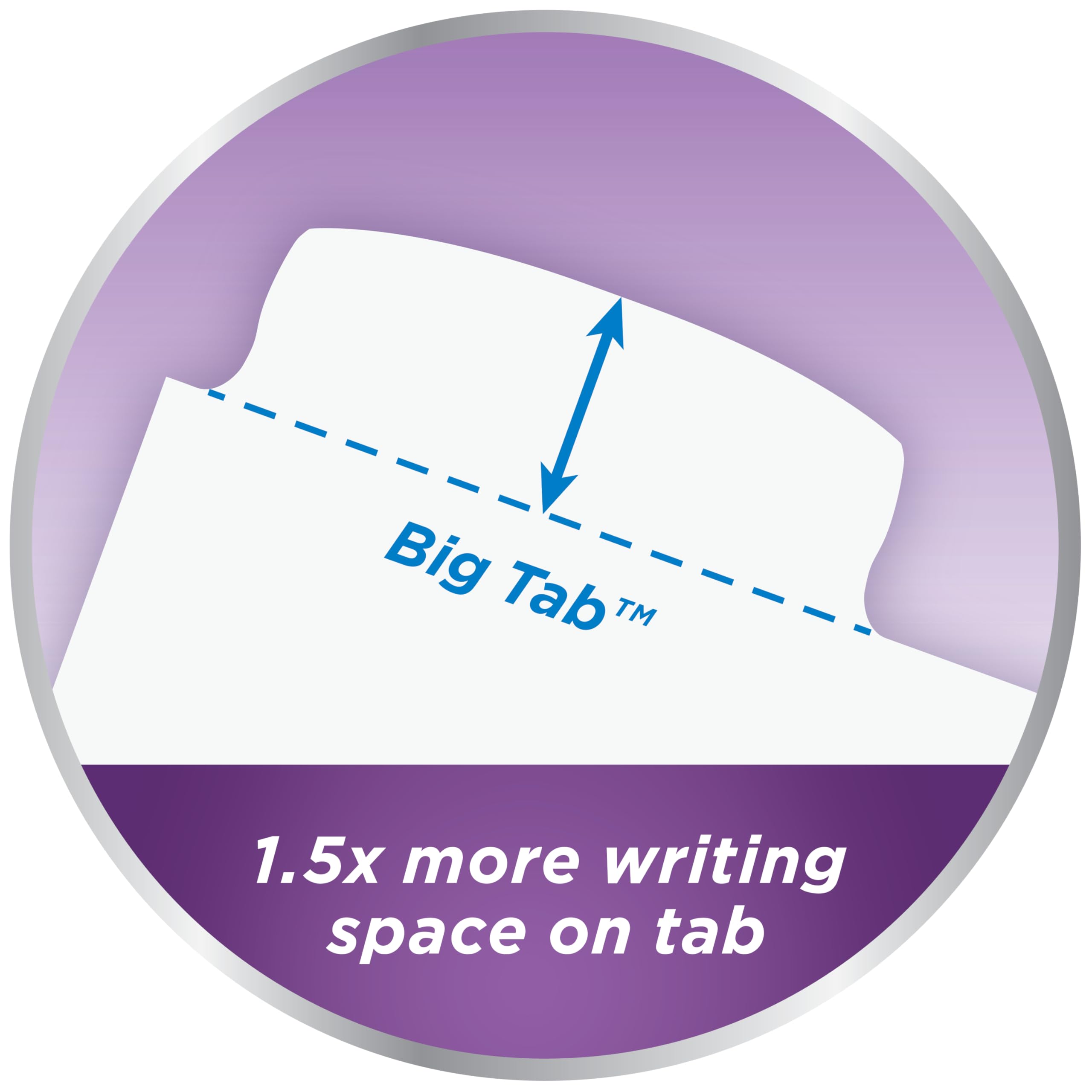 Avery Big Tab Write and Erase Dividers, 8 Tabs/1 Set, Durable Reinforced Holes, 