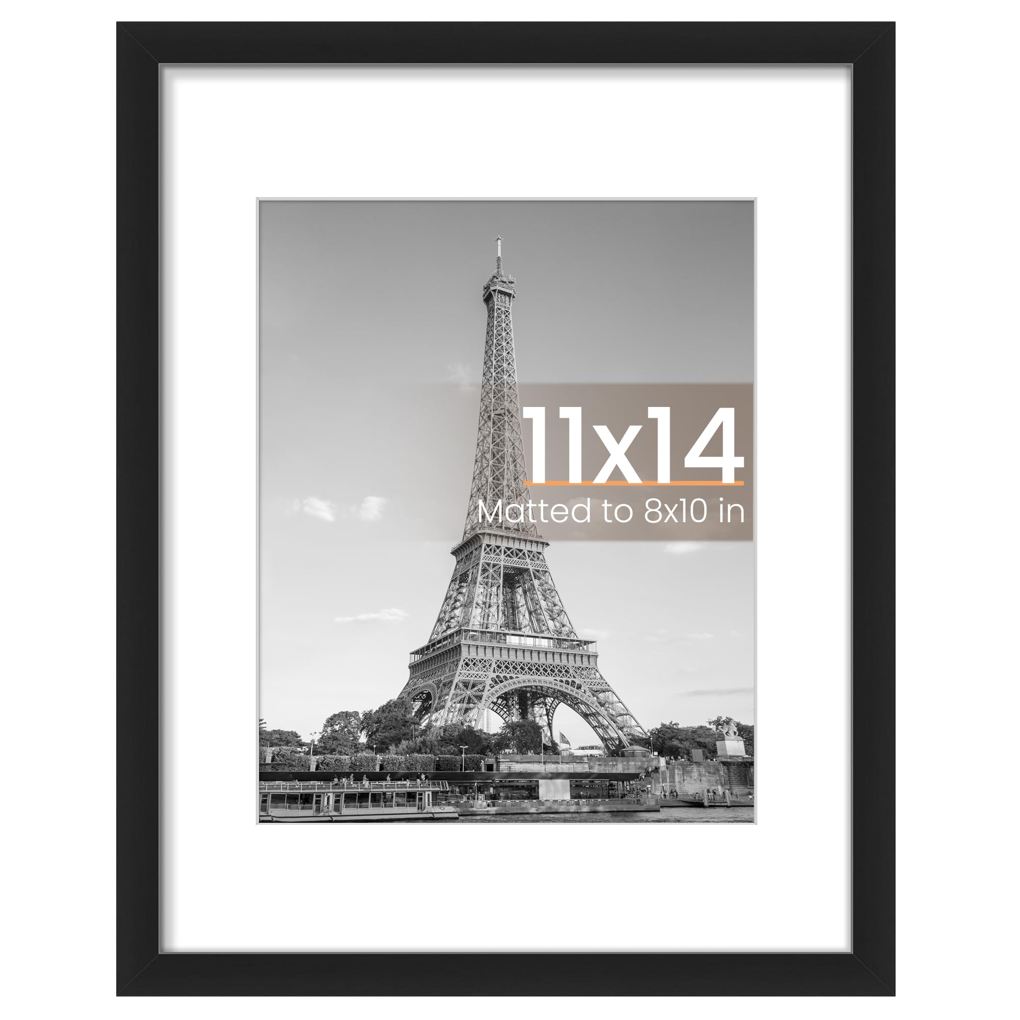 upsimples 11x14 Picture Frame, Wall Decor Photo Frames, Black 1 Pack | 11 x 14 F