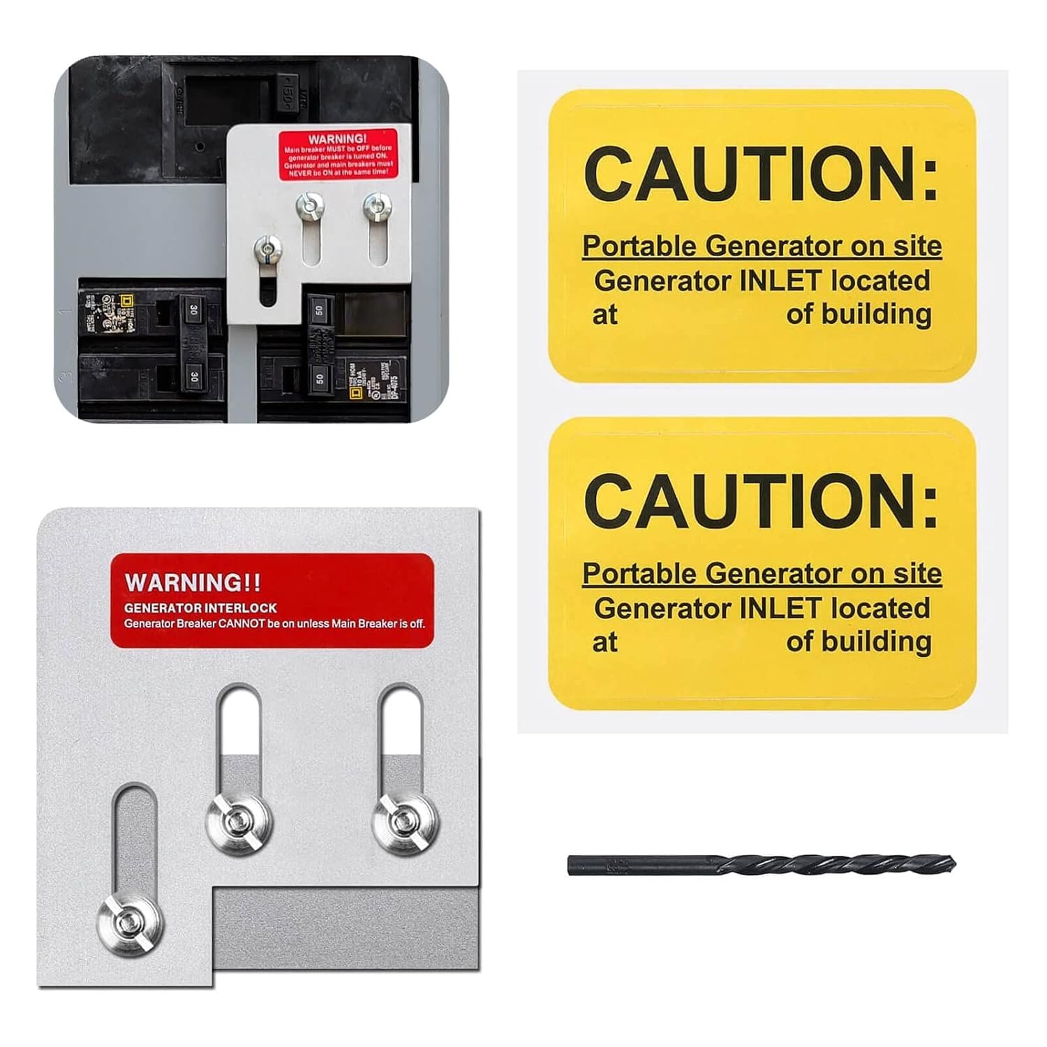 Natupal Generator Interlock Kit Compatible with Square D QO or Homeline 150 or 2