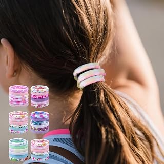 36 Pieces Hair Scrunchies for Women Thick Hair Accessories Elastic Ponytail Holders for Daily Use