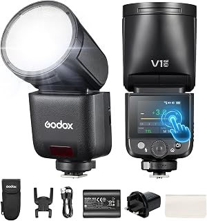 Godox V1 Mid C Camera Flash for Canon, V1mid-C 55Ws 2.4G TTL Speedlite