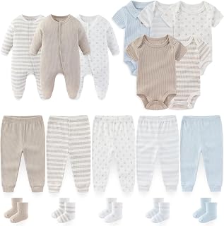 BIGBIGKISS Baby Boy Girl Clothes 18 Piece Layette Gift Set and Accessories
