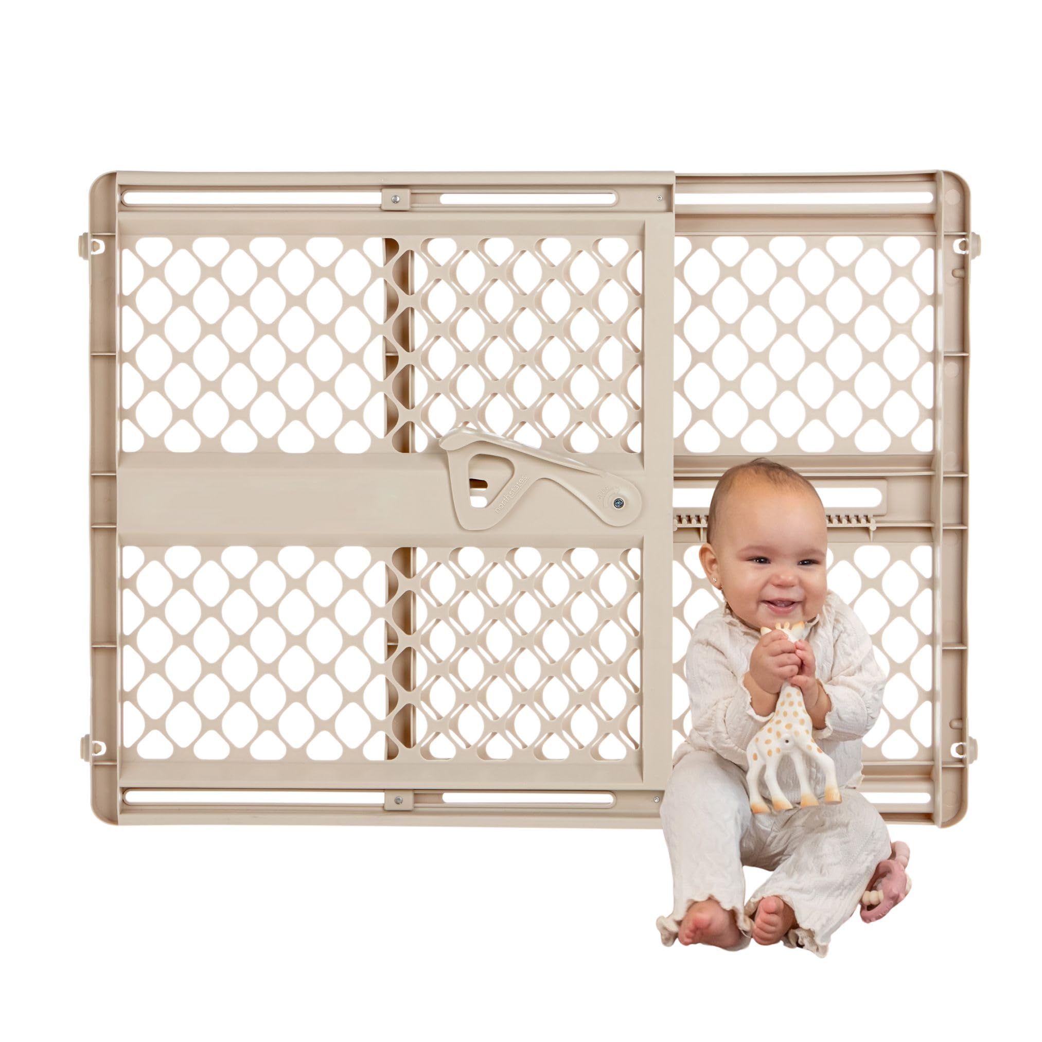 Toddleroo by North States - Supergate Ergo Baby Gate: Plastic Baby Gate for Stai