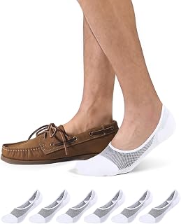 CLOSEMATE Mens Ultra-Low No Show Socks 6 Pairs