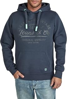 riverso RIVArmin Men's Regular Fit Hoodie Pullover Print Beige Green Grey Blue Navy Black S M L XL XXL 3XL 4XL 5XL