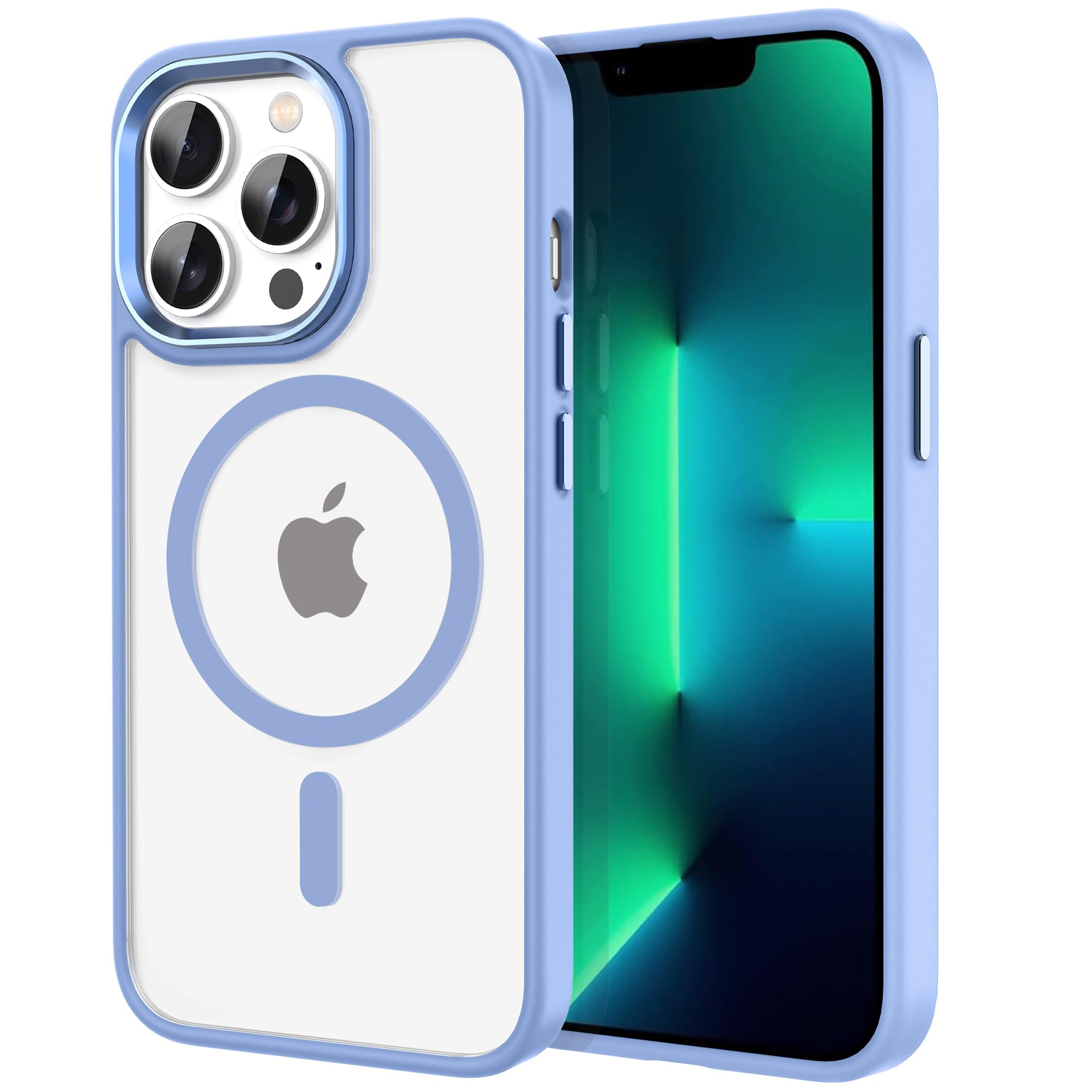 CACOE Magnetic Case for iPhone 13 Pro Max 6.7 inch, Light Blue