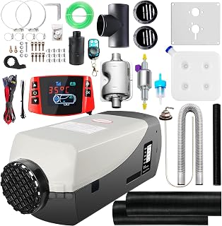 WAYSKA Diesel Heater 12V 8KW with LCD Controller, High Altitude | Diesel Air Heater Powerful Heating, 15L Large Fuel Tank, Parking Heater for Trucks, Trailer, Boat and Motor-Home