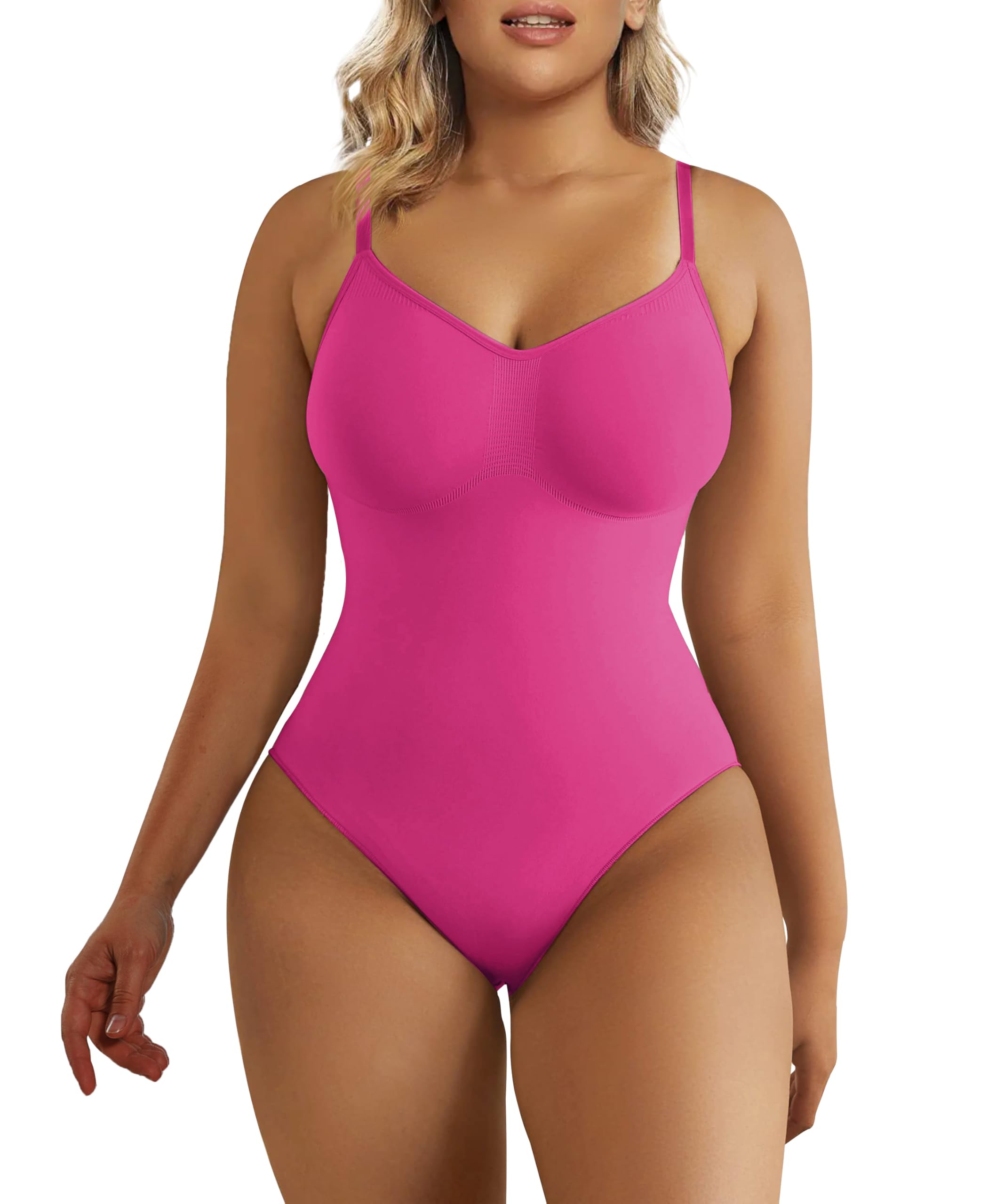 SHAPERX Women's Slimming Body Shaper Bodysuit Flat Tummy Shapewear