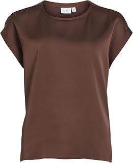 Vila Women's Viellette S/S Satin Top/Su-Noos T-Shirt
