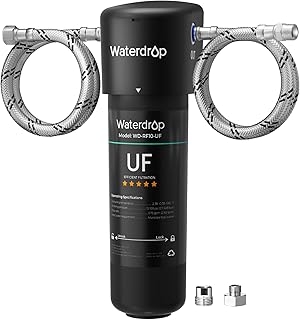 Waterdrop 10UA-UF 0.01μm Ultra Filtration Under Sink Water Filter System | Reduce PFAS, PFOA/PFOS, Baçtёria Reduction, Chlorine Reduction, 11000 Gallons, Direct Faucet Connection