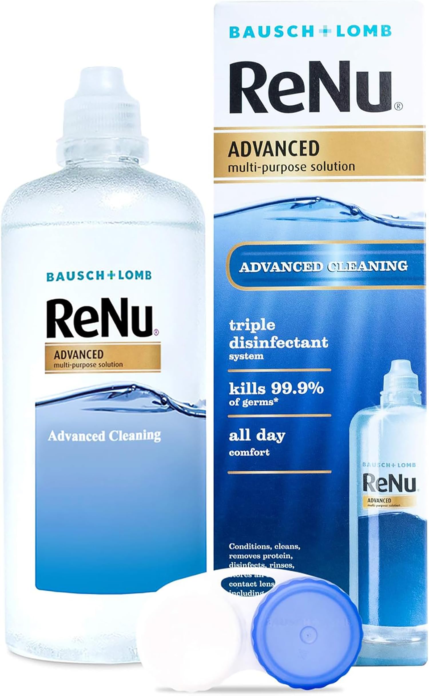 ReNu Advanced Multi-Purpose Contact Lens Solution, 1 x 360 ml | Bausch + Lomb, S