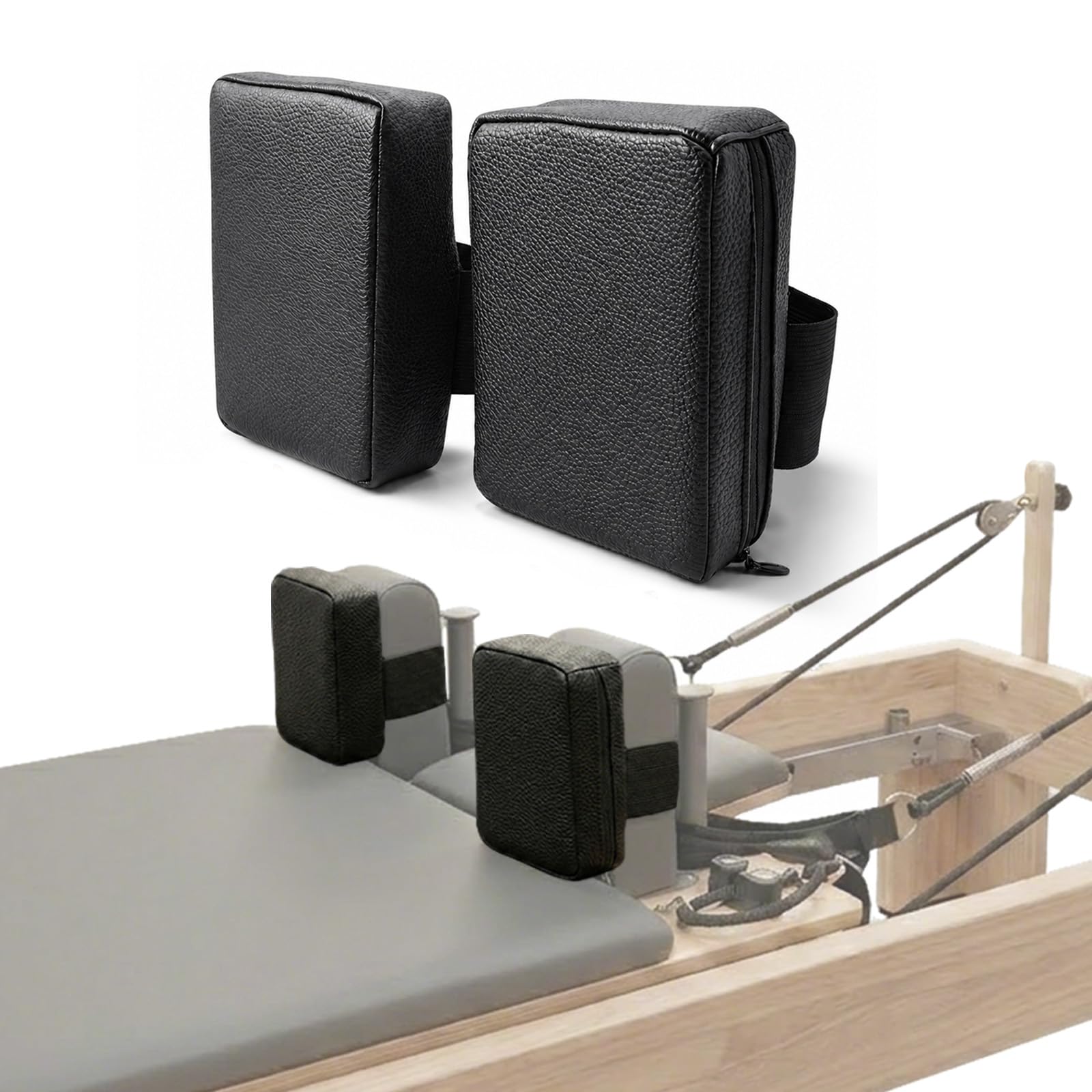 J Bryant Pilates Reformer Shoulder Block Cushion Pads Sweat-Proof PU | Fits Pila
