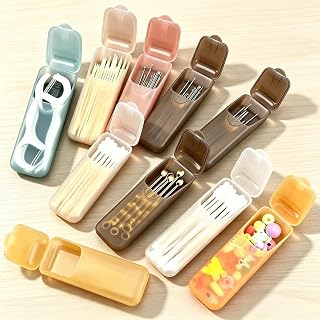 Mini Portable Storage Box, Random Color Plastic Compartment Organizer, Multifunctional Small Parts Case, Pills, Jewelry, Dental Floss, Toothpicks, Travel, Daily Storage at Home