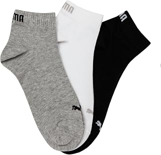 PUMA 3 Pairs of Quarter Socken Sneaker Size 35-49 Unisex for Women Men Shoes