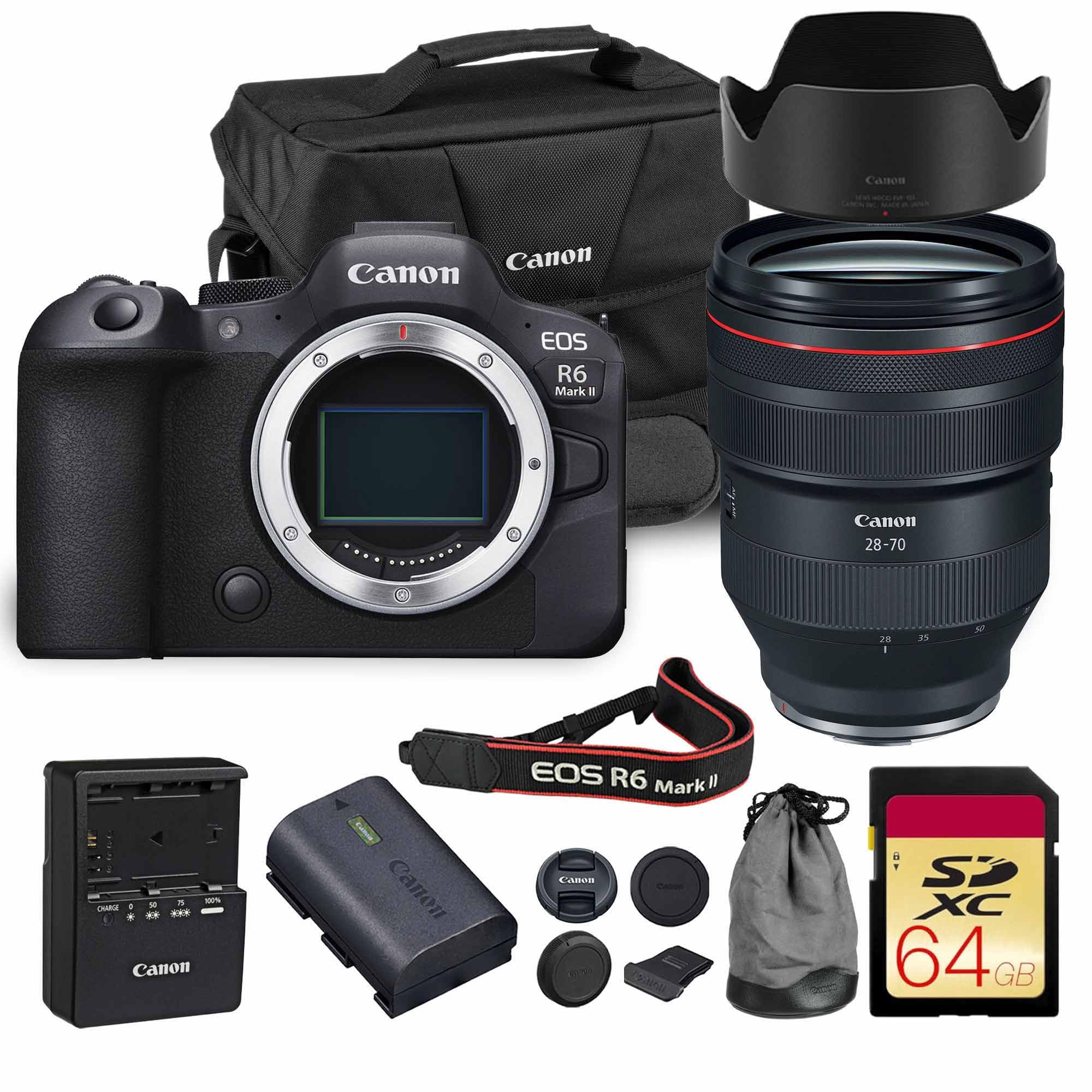Canon EOS R6 Mark II Mirrorless Camera | 24.2MP Full Frame Sensor 4K 60p Video |