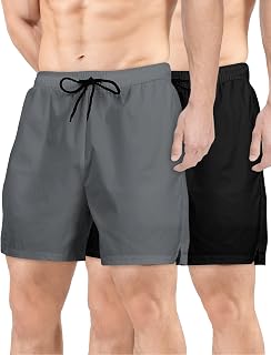 Mens 5" Sports Shorts Workout Gym Running Shorts Lightweight Quick Dry Summer Shorts