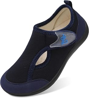 JIASUQI Womens Slippers Adjustable Breathable Wide Diabetic Shoes House Shoes Anti Skid Arthritis Edema Walking Shoes for Indoor Outdoor
