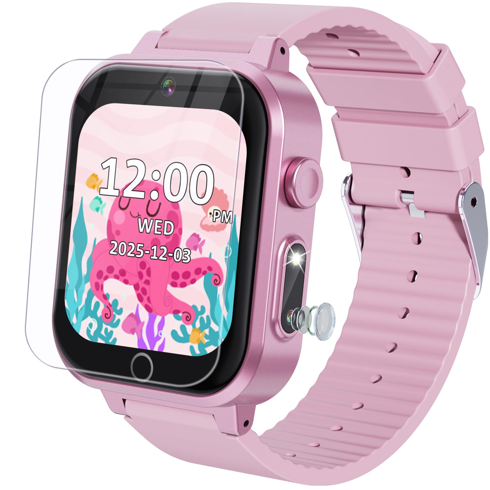 Kids Smart Watch for Girls Age 3-12 with 35 Puzzle Games, HD TouchScreen Smart W