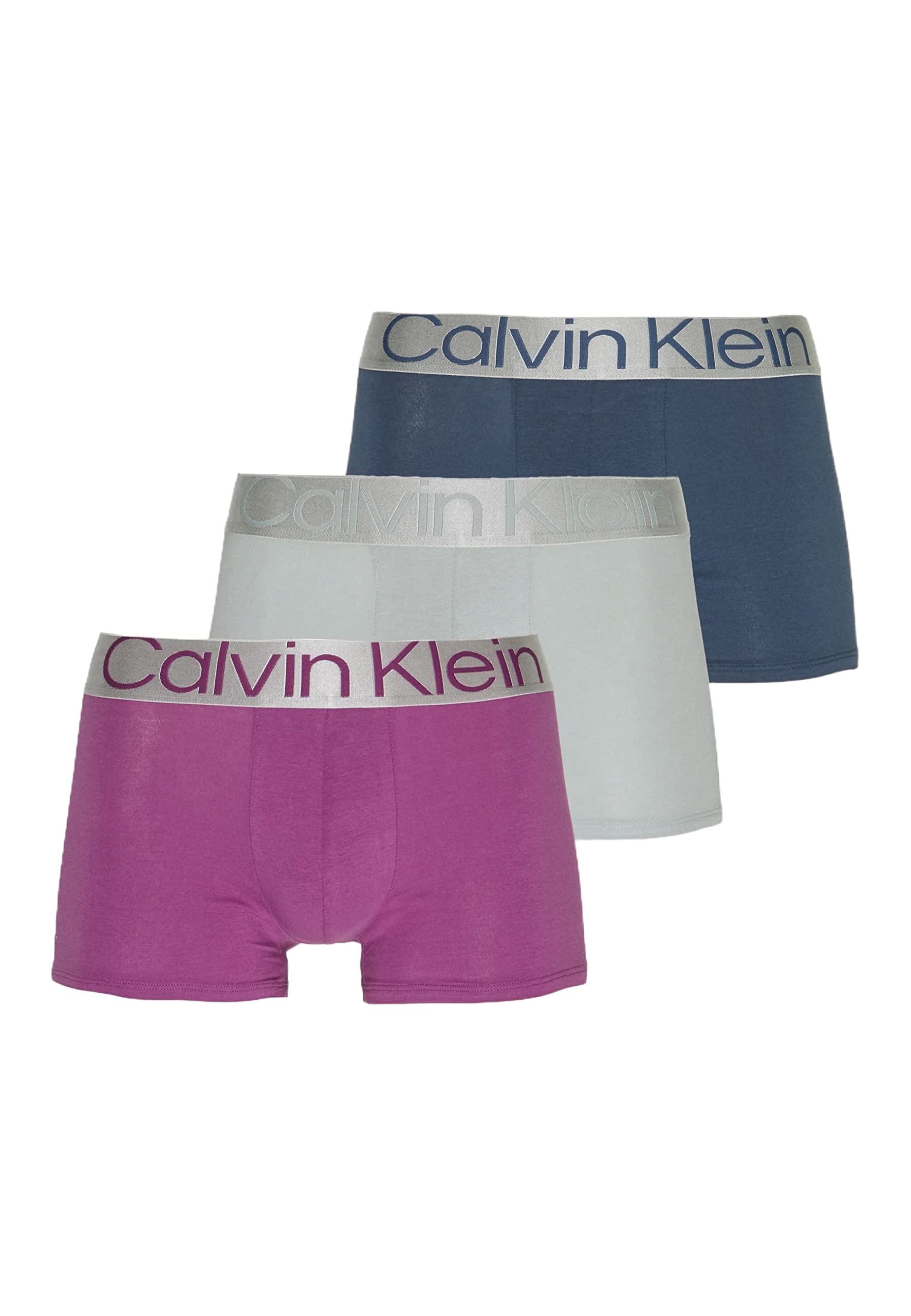 Calvin Klein Herren 3er Pack Boxershorts Trunks Baumwolle mit Stretch