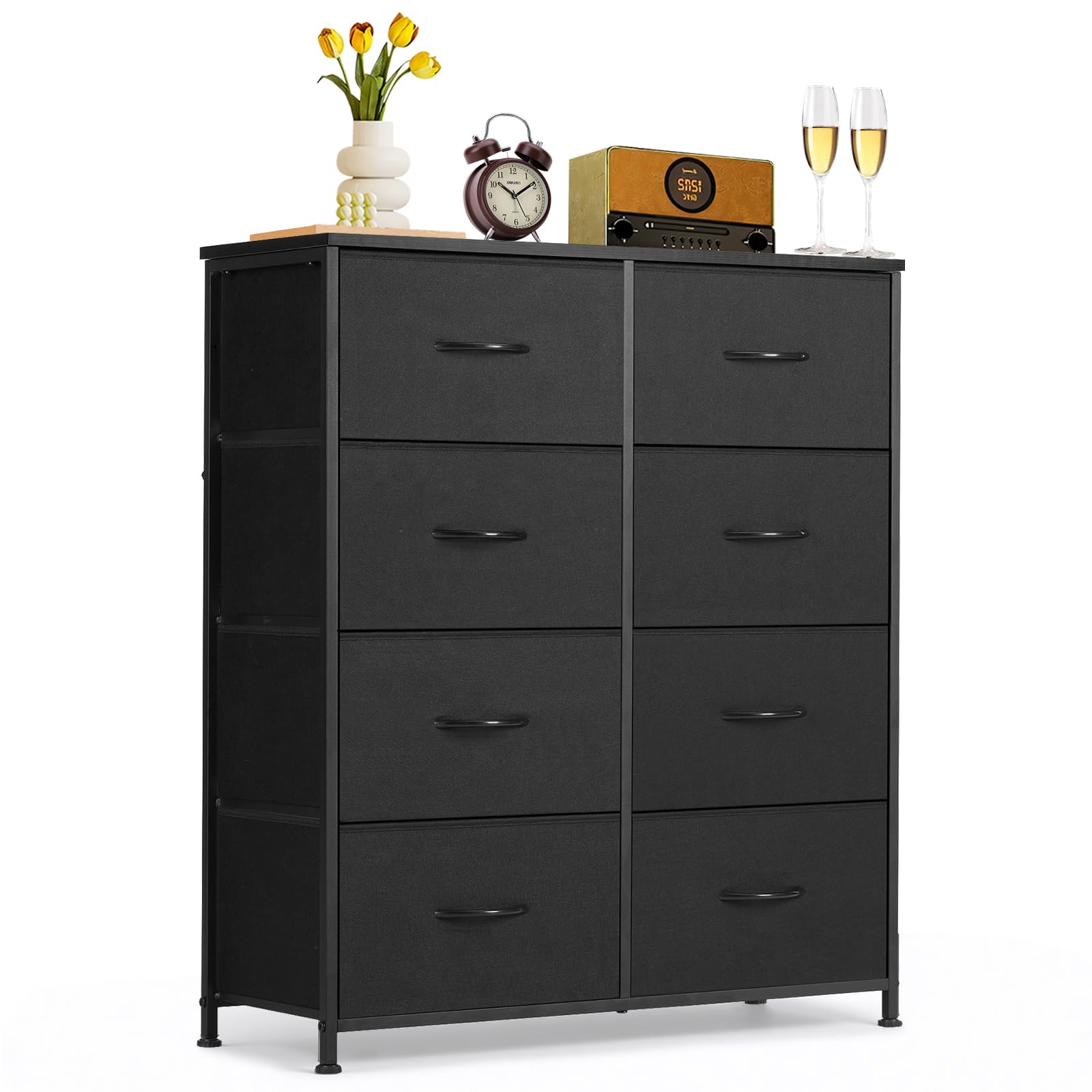8-Drawer Dresser for Bedroom, Anti-Tip Tall Storage Organizer | Chest of Drawers