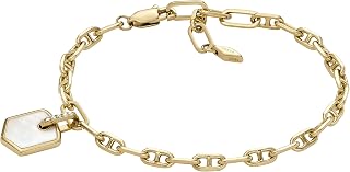 Fossil Women's Ellis Pavé Glitz Gold-Tone Brass Tennis Chain Bracelet