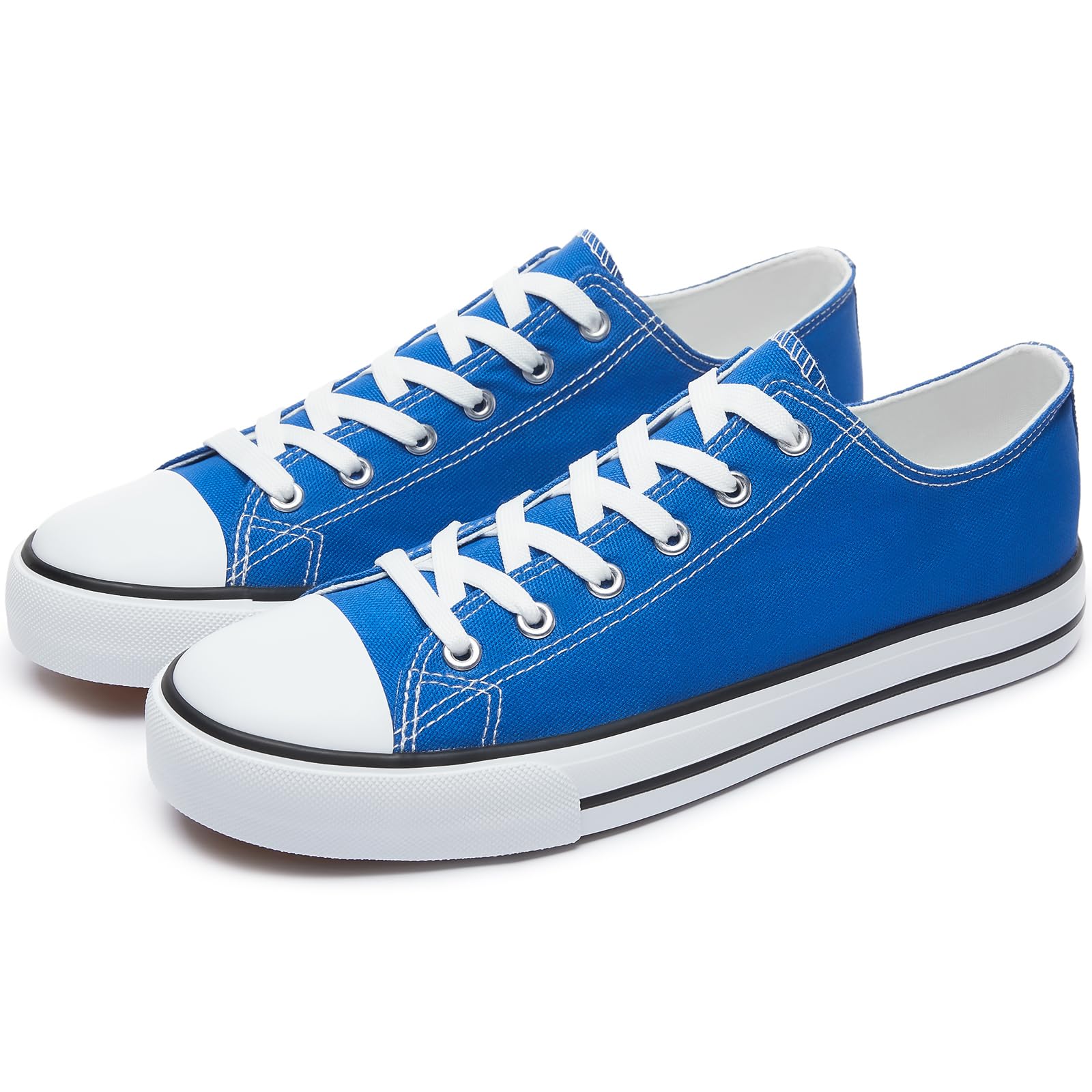 yageyan Zapatos bajos de lona para hombre, zapatos clásicos casuales, zapatos de