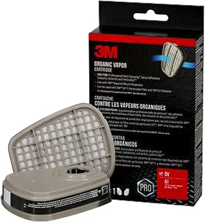 3M Organic Vapour Replacement Respirator Cartridge, 2 Cartridges (1-Pair)