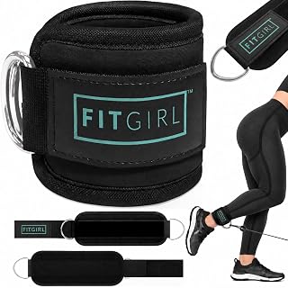 FITGIRL Ankle Strap for Cable Machine – Premium Padding and Comfort for Cable Exercise Machines, Cable Exercise Attachment for Home & Gym, Glute Workouts - Kickbacks, Leg Extensions, Hip Abductors
