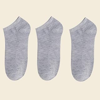 3 Pairs Men's Cotton Sport Socks Non Slip Breathable Daily Summer Wear Fashion Simple Design
