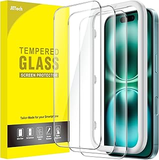 JETech iPhone 16 Plus Screen Protector Pack of 3